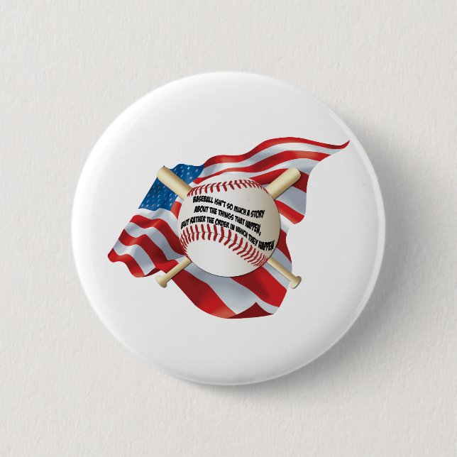 American Flagga Baseball Knapp (Framsida)
