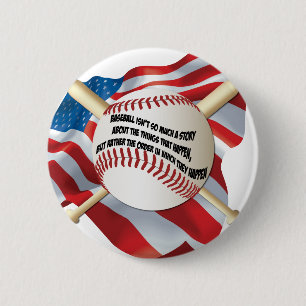American Flagga Baseball Knapp