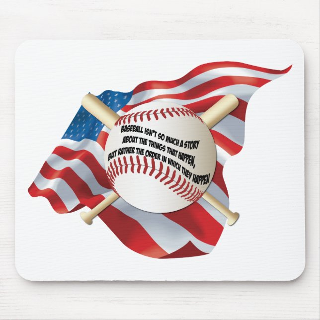 American Flagga Baseball Musmatta (Framsidan)