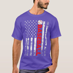 American Flagga Baseball Team Gift 283 T Shirt