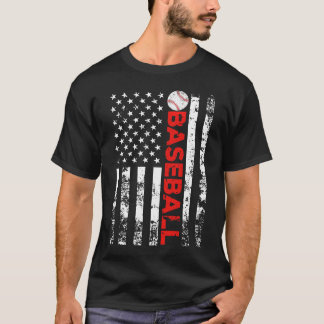 American Flagga Baseball Team Gift T Shirt