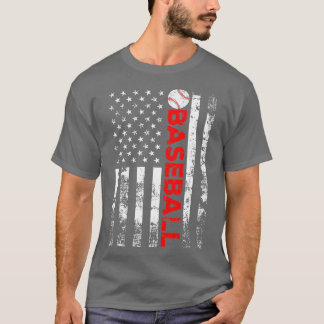American Flagga Baseball Team Gift T Shirt