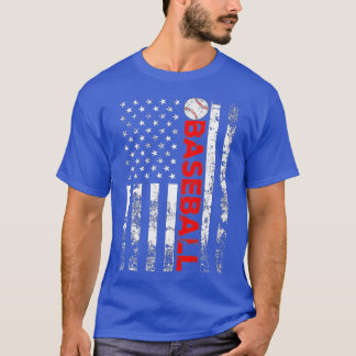 American Flagga Baseball Team Gift T Shirt