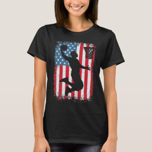 American Flagga Basketball Apparel Funny Basketbal T Shirt