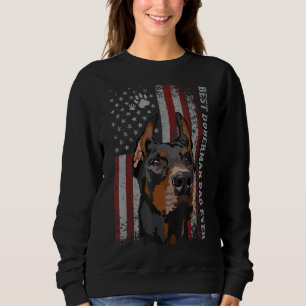 American Flagga Best Doberman Pappa Aldrit Shirt F T