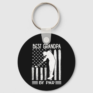 American Flagga Best Grandpa by Par Nyckelring