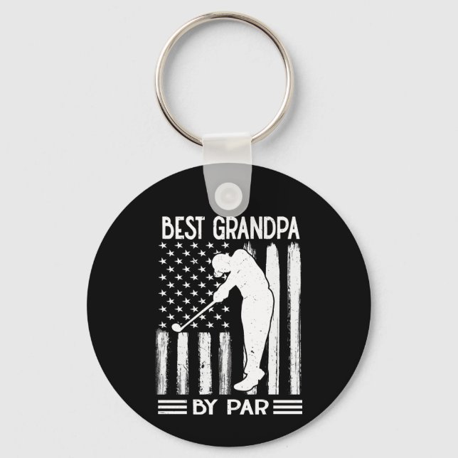 American Flagga Best Grandpa by Par Nyckelring (Framsida)