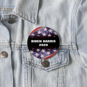 American Flagga BIDEN HARRIS 2020 Kampanj Knapp