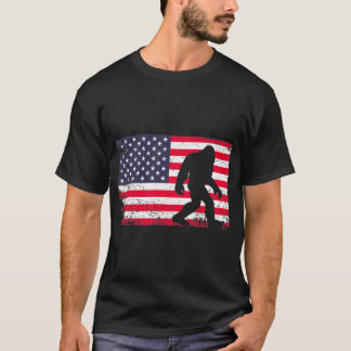 American Flagga Bigfoot T Shirt