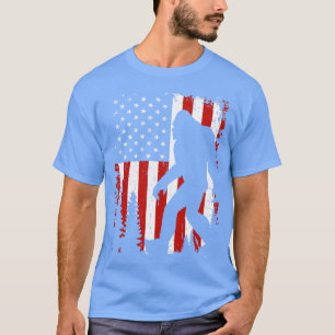 American Flagga Bigfoot T Shirt