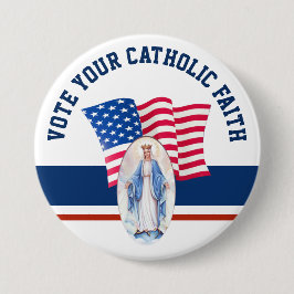 American Flagga Blsed Virgin Mary OTE Knapp