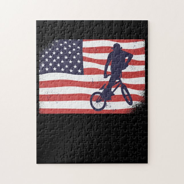 American flagga BMX Pussel (Vertikal)
