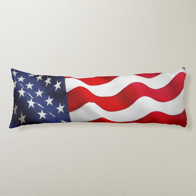 American Flagga Body Pillow Kroppskudde (Framsidan)