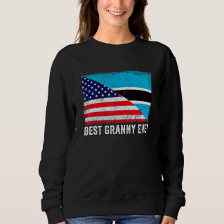 American Flagga Botswana Flagga Best Granny Aldrig T Shirt