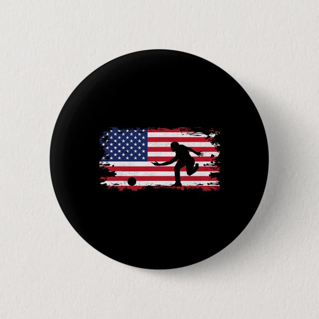 American Flagga Bowling Apparel - Bowling Knapp (Framsida)