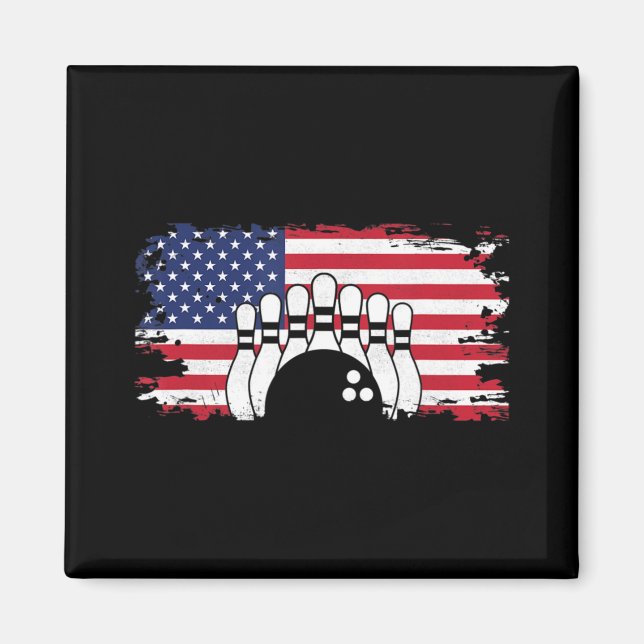 American Flagga Bowling Apparel - Bowling Magnet (Framsidan)