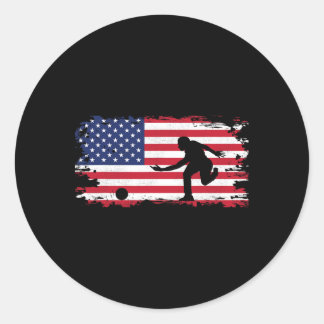 American Flagga Bowling Apparel - Bowling Runt Klistermärke