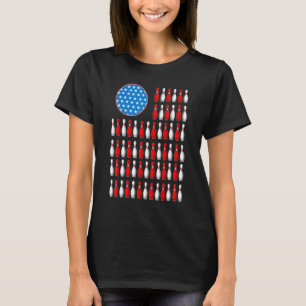 American Flagga Bowling Funny Bowlareare Bowling T Shirt