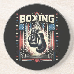 American Flagga Boxing Distress - Boxer Vintage Bo Underlägg