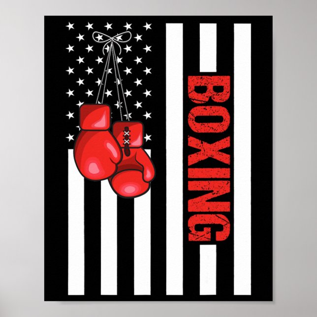 American Flagga Boxing Patriotic Boxing 1 Poster (Framsidan)