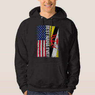 American Flagga Brunei Flagga Best Nana Aldrig Fam Hoodie
