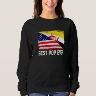 American Flagga & Brunei Flagga Best Pop All Famil T Shirt