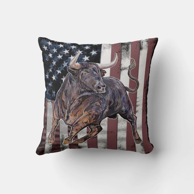 American Flagga Bull Kudde (Baksida)