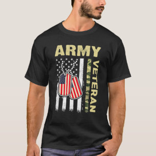 American Flagga Camo Proud Us Army Veteran T Shirt