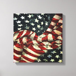American Flagga-Camouflage by Shirley Taylor Canvastryck