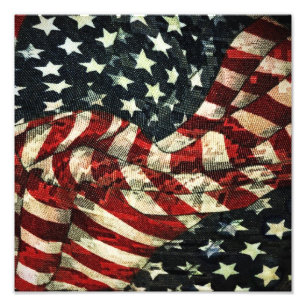 American Flagga-Camouflage by Shirley Taylor Fototryck