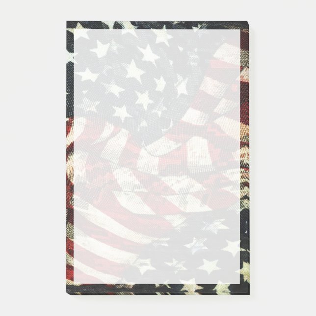 American Flagga-Camouflage by Shirley Taylor Post-it Block (Framsida)