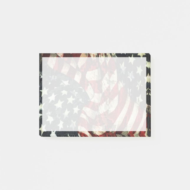 American Flagga-Camouflage Post-it Block (Framsida)