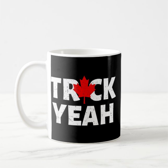 American Flagga Canada Flagga Freedom Convoy 2022  Kaffemugg (Vänster)