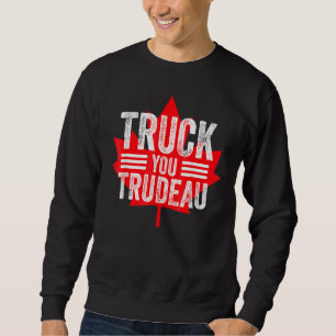 American Flagga Canada Flagga Freedom Convoy 2022 Lång Ärmad Tröja