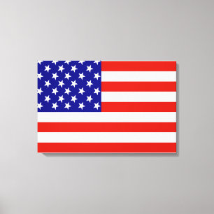 AMERICAN FLAGGA CANVASTRYCK