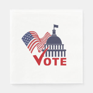 American Flagga, Capital Vote Check Mark Pappersservett