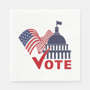 American Flagga, Capital Vote Check Mark Pappersservett