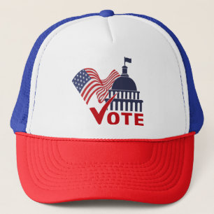 American Flagga, Capital Vote Check Mark Tanktop Keps