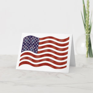 American Flagga Card Kort