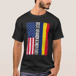 American Flagga Chad Flagga Best Grandfather Aldri T Shirt