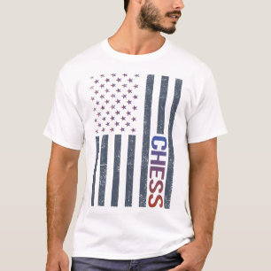 American Flagga Chess T Shirt
