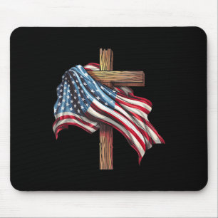 American Flagga Christian Kor Jesus 4:e juli Pa Musmatta