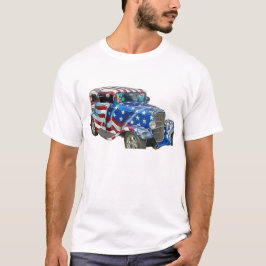American Flagga Classic Car T Shirt