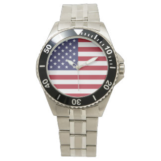American Flagga Classic Stainless Steel Watch Armbandsur
