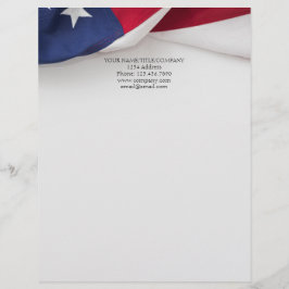 American Flagga Company Namn Business Brevhuvud