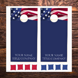 American Flagga Company Namn Navy Blue