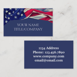 American Flagga Company Namn Visitkort