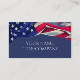 American Flagga Company Namn Visitkort