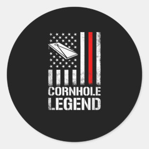 American Flagga Cornhole cornhole Runt Klistermärke