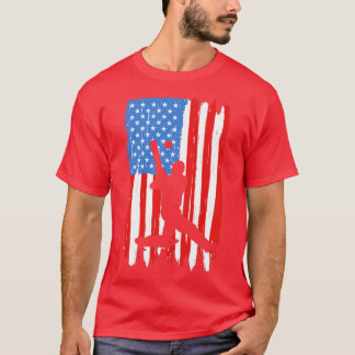 American Flagga Cricket T Shirt
